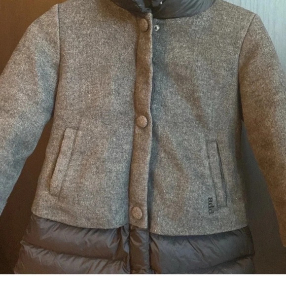 Add Down Gray and Black girl wool Lana size fitted 10-11, tags 12Y - Picture 2 of 6